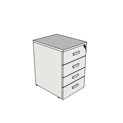 cajonera fija 4 cajones