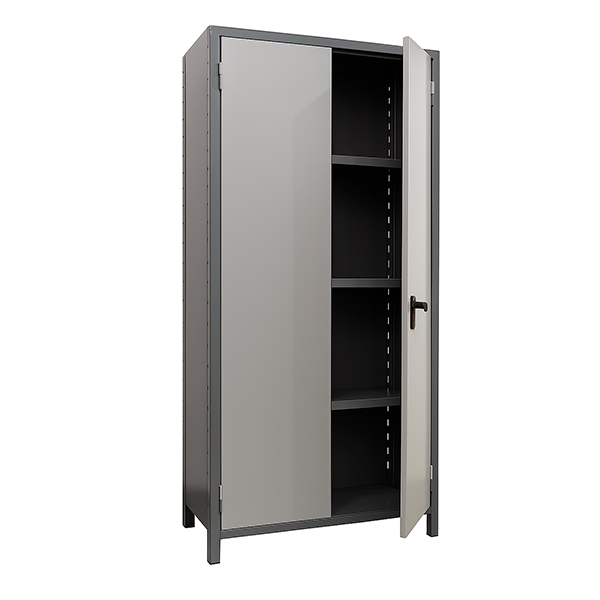 Estanteria cerrada con puertas