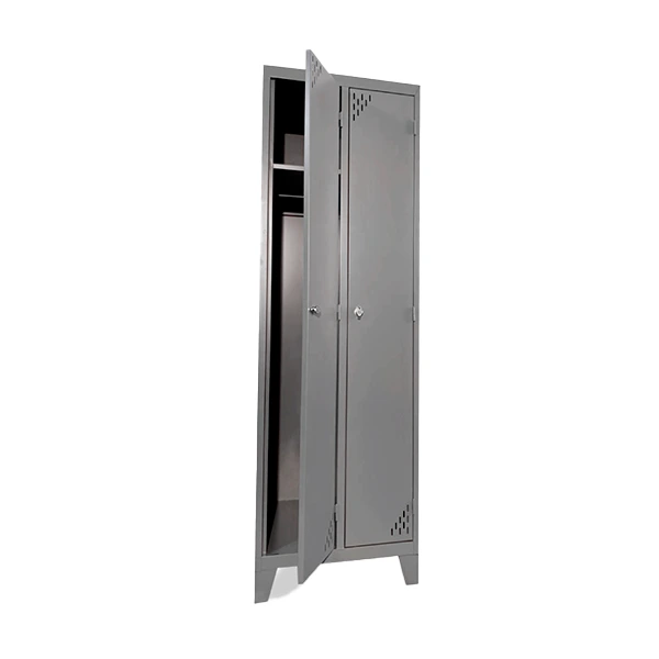 Guardarropa 2 puertas largas color gris