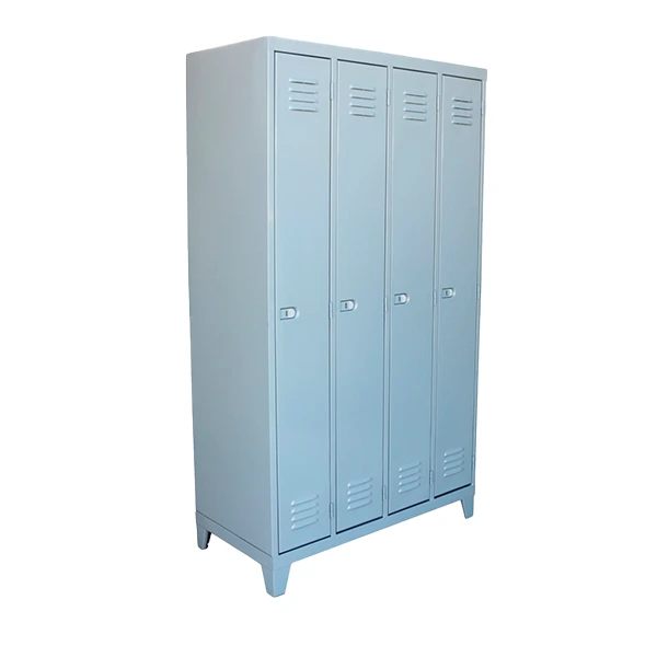 guardarropa 4 puertas largas color gris