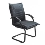 Sillon mediano con apoyabrazos, base fija trineo