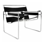 Sillon Wassily negro y cromado